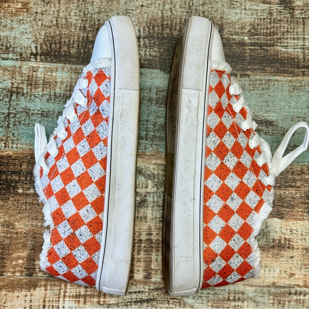 Women’s Fun Checkered Lace-up Shoes |#Z12 - Picture 10 of 14